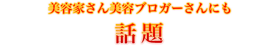 美容家さん美容ブロガーさんにも話題